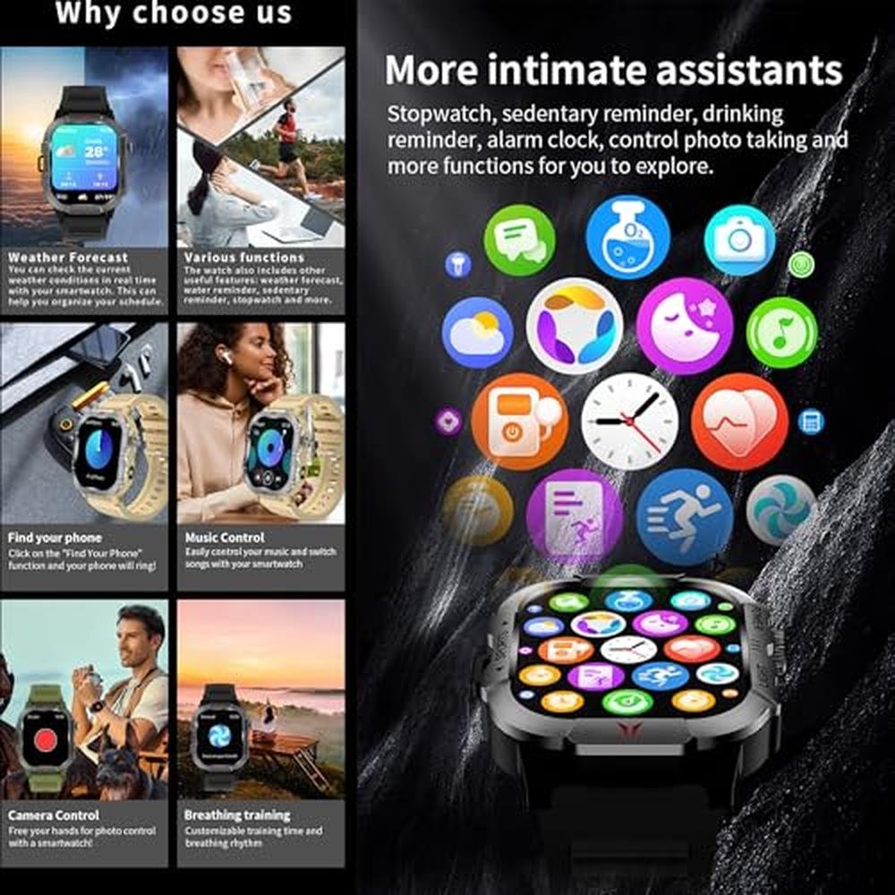 Smartwatch AMOLED: 2.01 AMOLED Smart Watch for Men – In Use