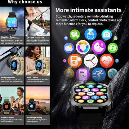 Smartwatch AMOLED: 2.01 AMOLED Smart Watch for Men – In Use