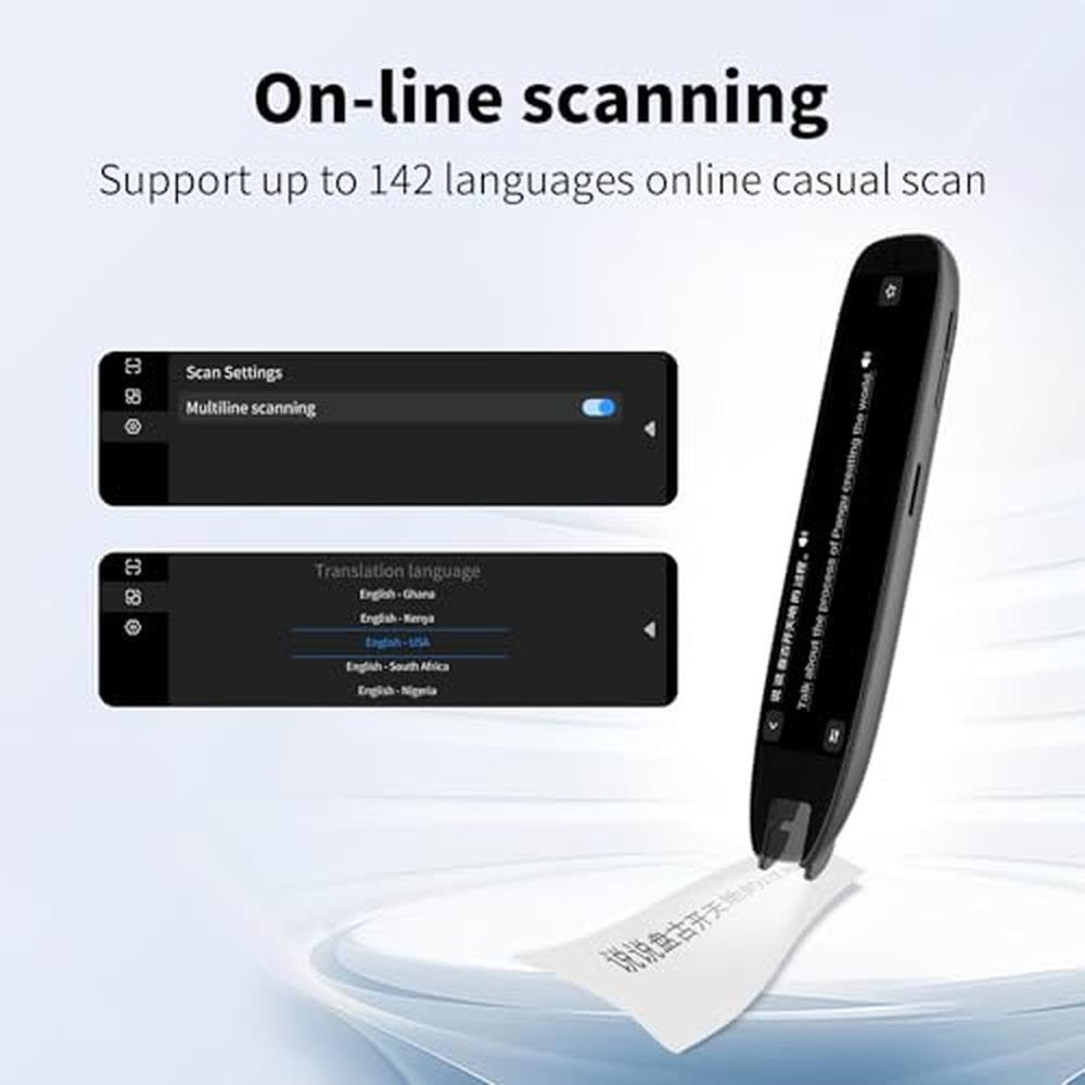Pen Translation: Premium Translation Pen 142 Language – Close-up Detail