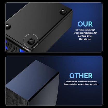 RAID Enclosure: CENMATE Aluminum Dual Bay Hard Drive RAID – Packaging
