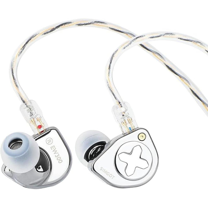 Linsoul SIMGOT EW300 1DD+1Planar+1PZT Hybrid Driver in Ear – Front View