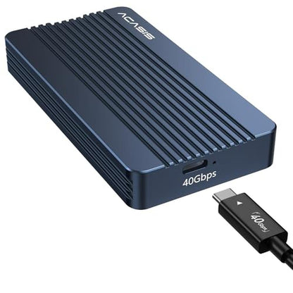ACASIS 40Gbps M.2 NVMe SSD Enclosure – Front View
