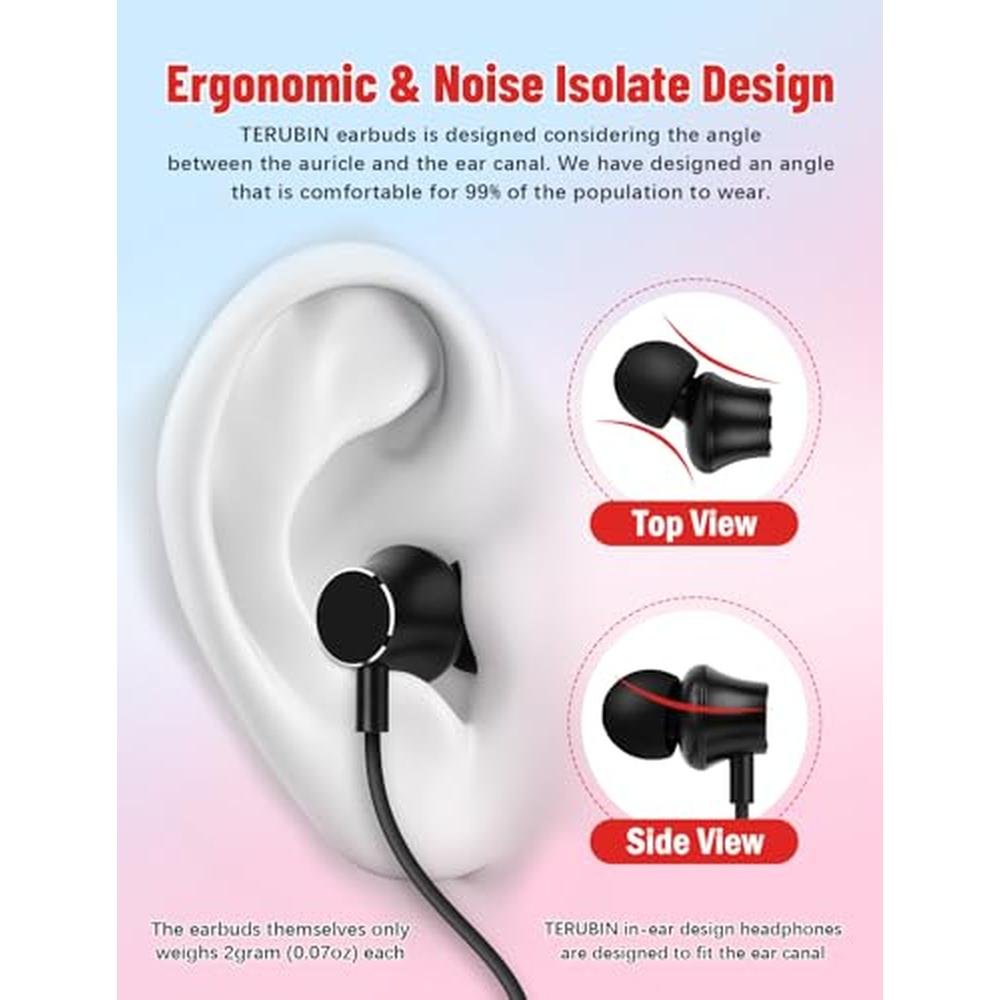 Neckband Headphones: TERUBIN Bluetooth 200H Long Playtime – In Use