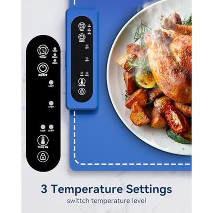 Electric Food Warmer: Premium Silicone Nano-Material – Side View