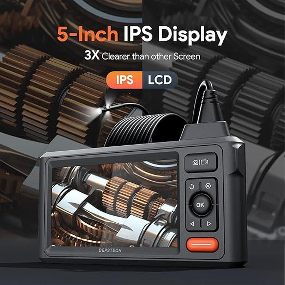 Camera Depstech: DEPSTECH 50ft Sewer Camera 1080P HD Triple – Side View