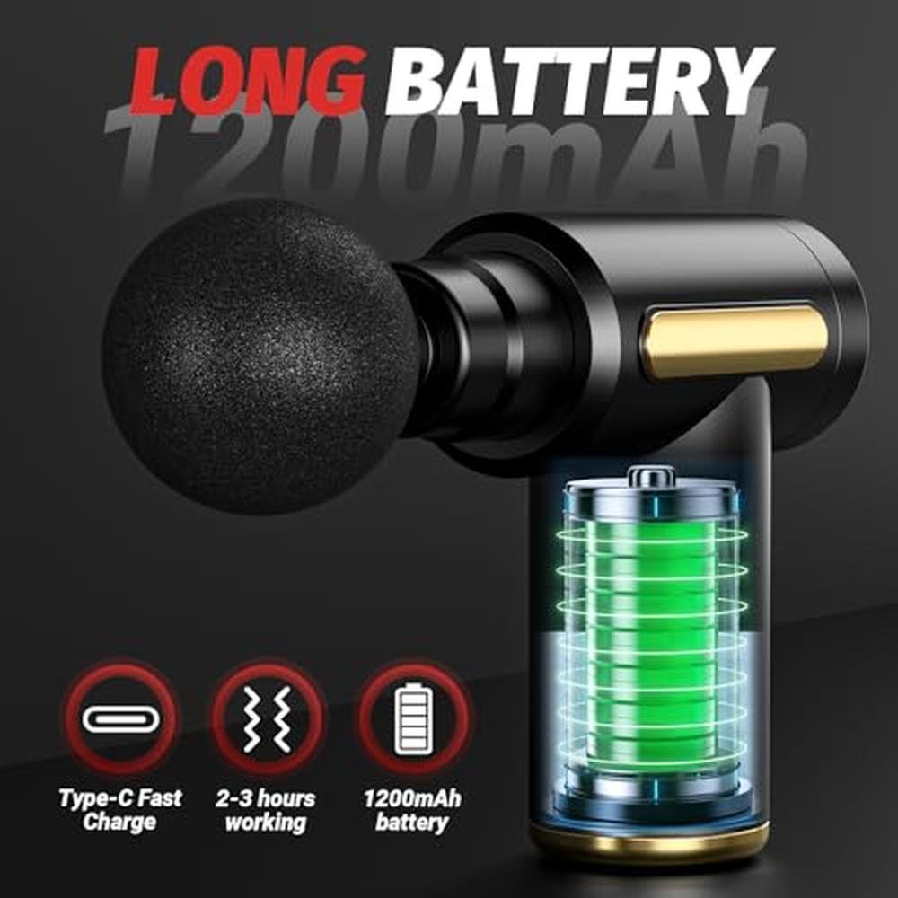 Massage Gun: Brantefa Deep Tissue Percussion Handheld – Close-up Detail