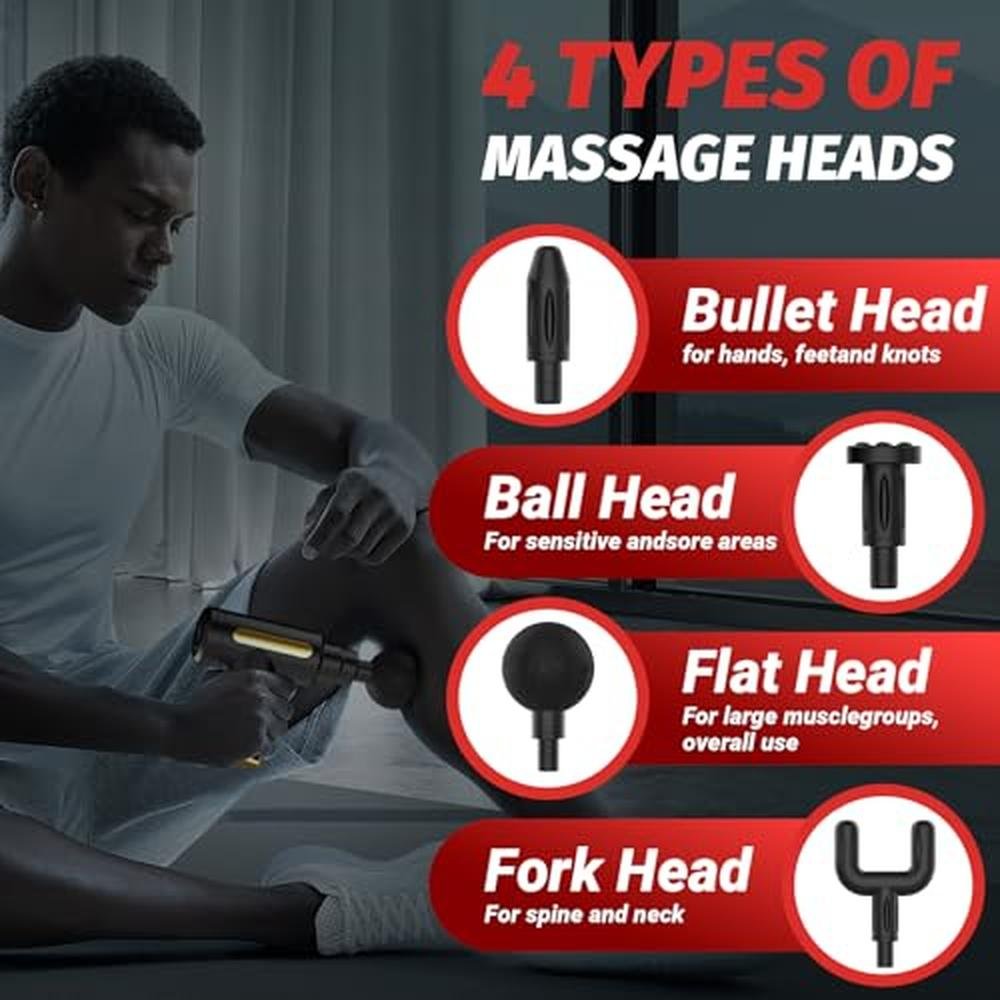 Massage Gun: Brantefa Deep Tissue Percussion Handheld – In Use