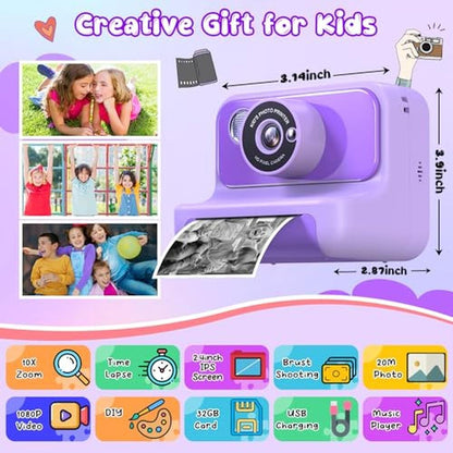 Instant Print Cameras for Kids – Side View
