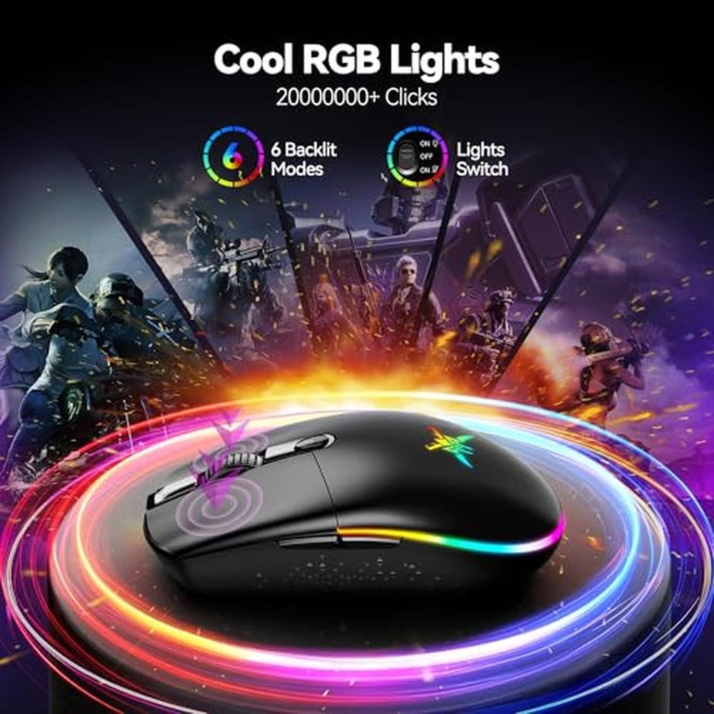 TECKNET Wireless Gaming Mouse Rechargeable – Packaging
