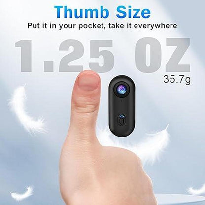 Camera Thumb: i3 4K Thumb Action Camera Tiny Size Mount – Close-up Detail