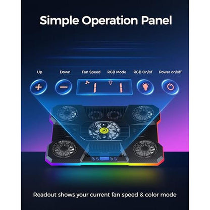 Laptop Cooling: ChillCore Laptop Cooling Pad RGB Lights – In Use