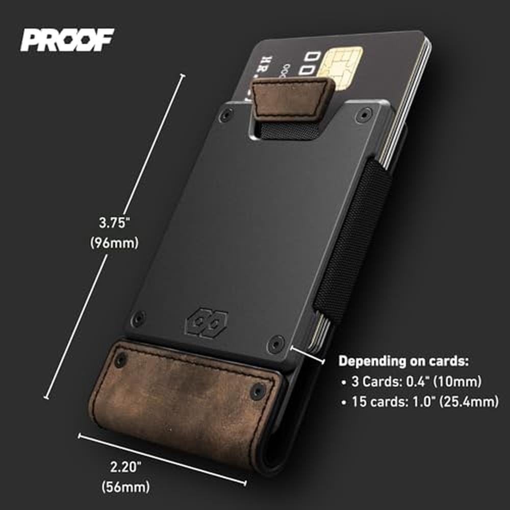PROOF Wallet: Slim Minimalist Wallets for Men – Side View