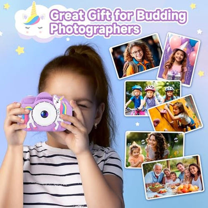 Premium Digital Cameras for Kids Age 3-8 – Side View