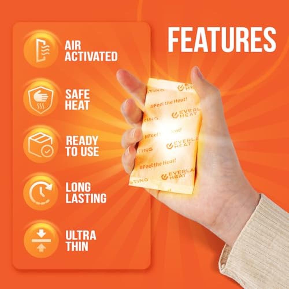Warmers Hands: Everlasting Heat Hand Warmers 40 Pairs – Side View
