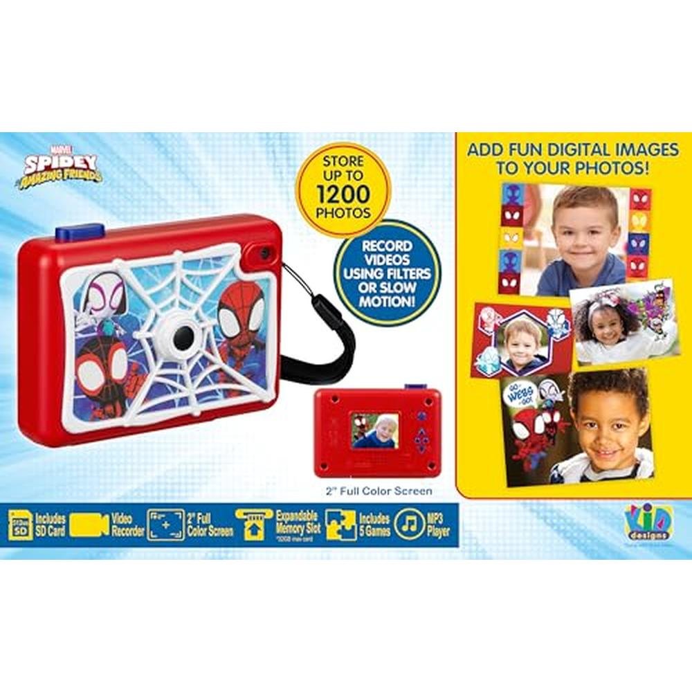 Kids Camera with SD Card: ekids Spidey and His Amazing – Close-up Detail