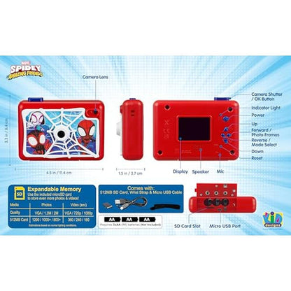 Kids Camera with SD Card: ekids Spidey and His Amazing – Packaging