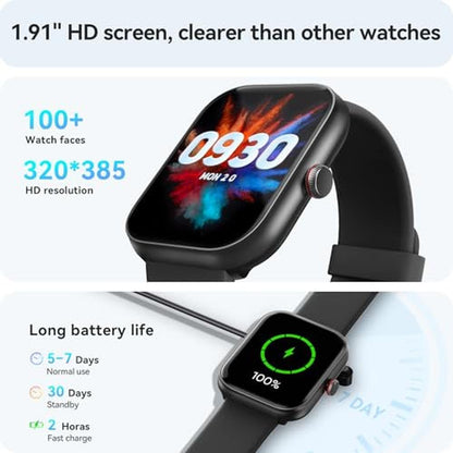 Fitness Watch: Alexa Built-in 1.91 Smart Watch with Heart – Packaging