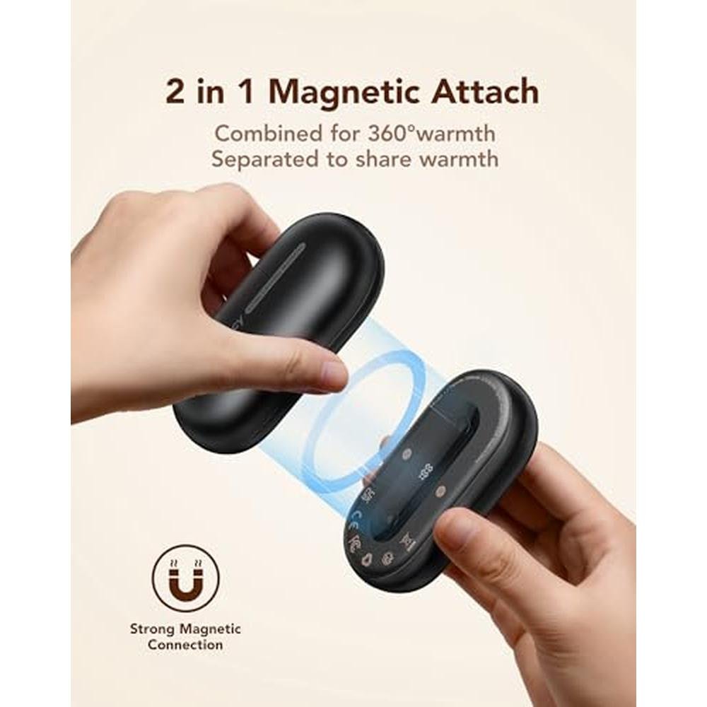 Hand Warmers: Rechargeable 2-Pack Magnetic Alloy Handwarmer – In Use