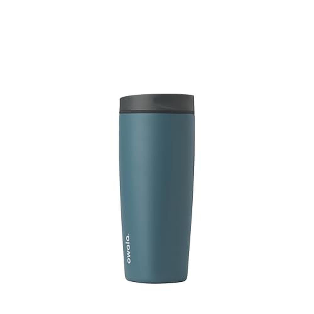 Coffee Owala: Owala SmoothSip Slider Insulated Stainless – Front View