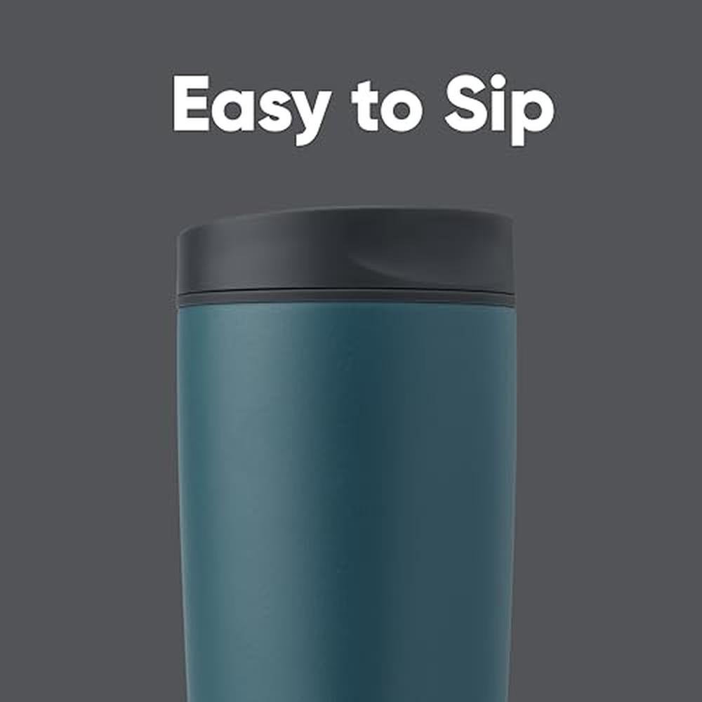 Coffee Owala: Owala SmoothSip Slider Insulated Stainless – Side View