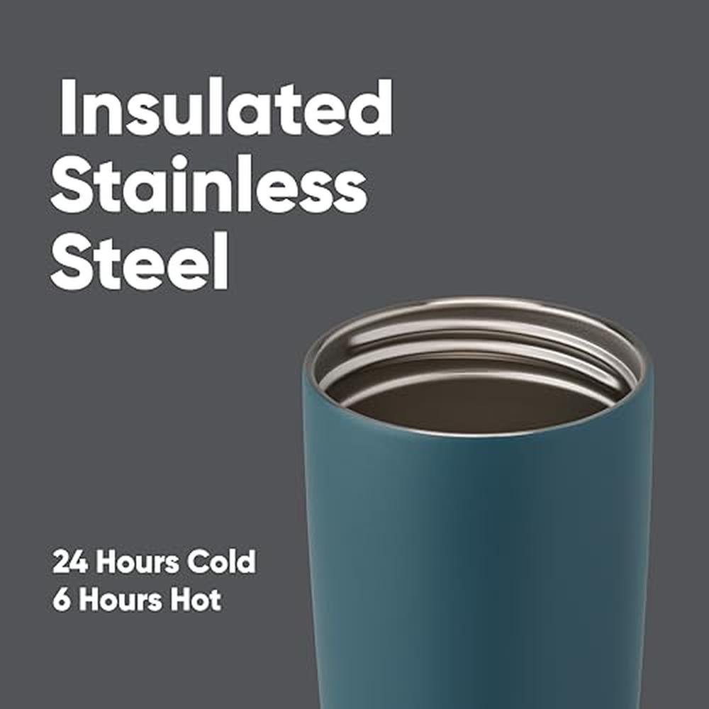 Coffee Owala: Owala SmoothSip Slider Insulated Stainless – In Use