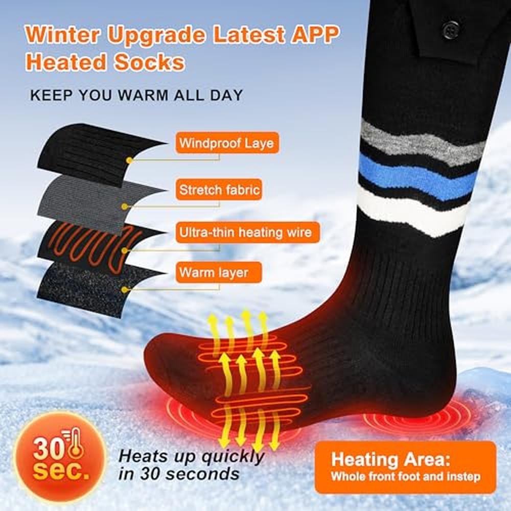 Premium Heated Socks for Men and Women – Packaging