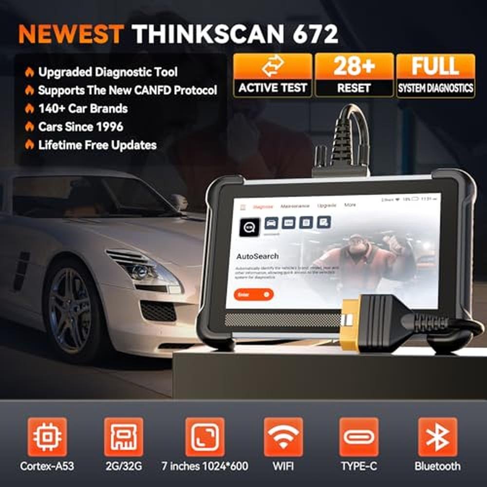 Tool Scanner: THINKCAR TK672 Bidirectional Scan Tool – Side View
