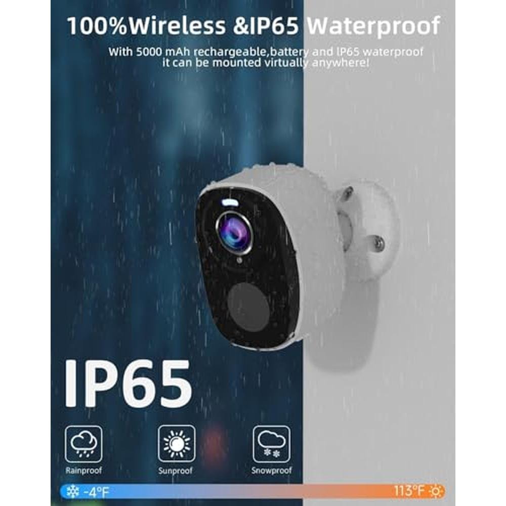Security Camera: 2Pack 5G 2.4G Wireless Outdoor 2K Camera – Packaging
