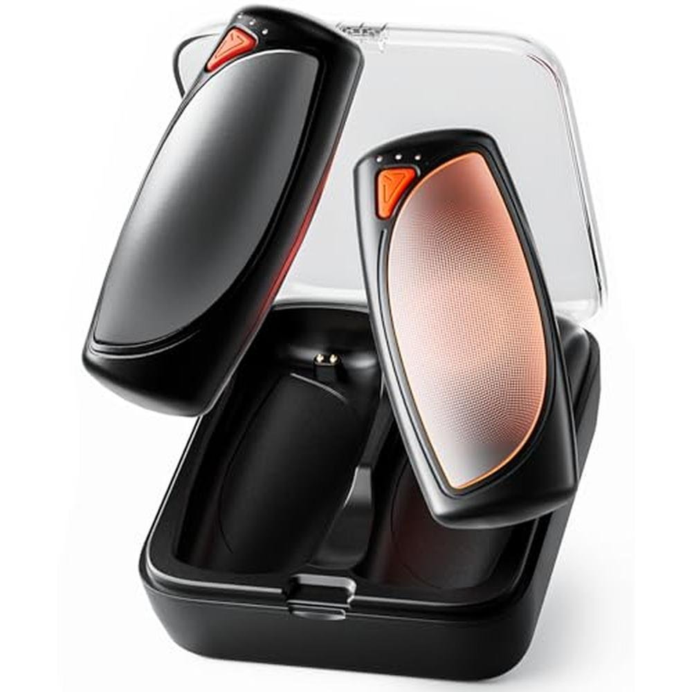 Hand Warmers: Rechargeable 2 Packs Double Sided Heating – Front View