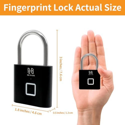 Premium Grade HIFAM Fingerprint Padlock – Side View