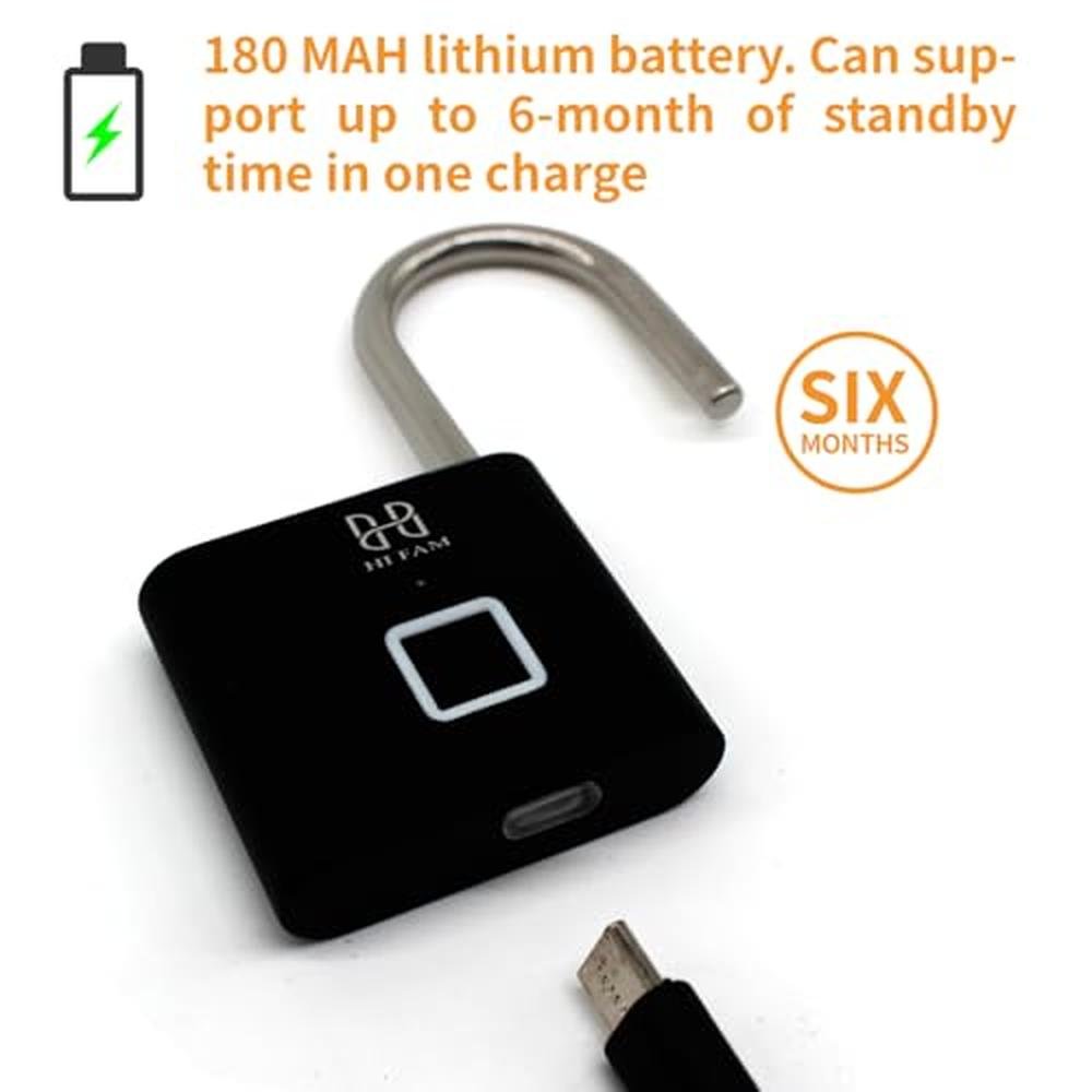 Premium Grade HIFAM Fingerprint Padlock – In Use