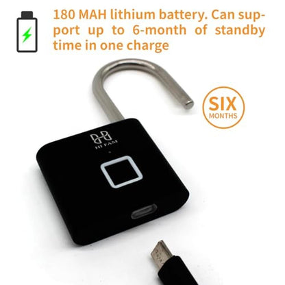 Premium Grade HIFAM Fingerprint Padlock – In Use