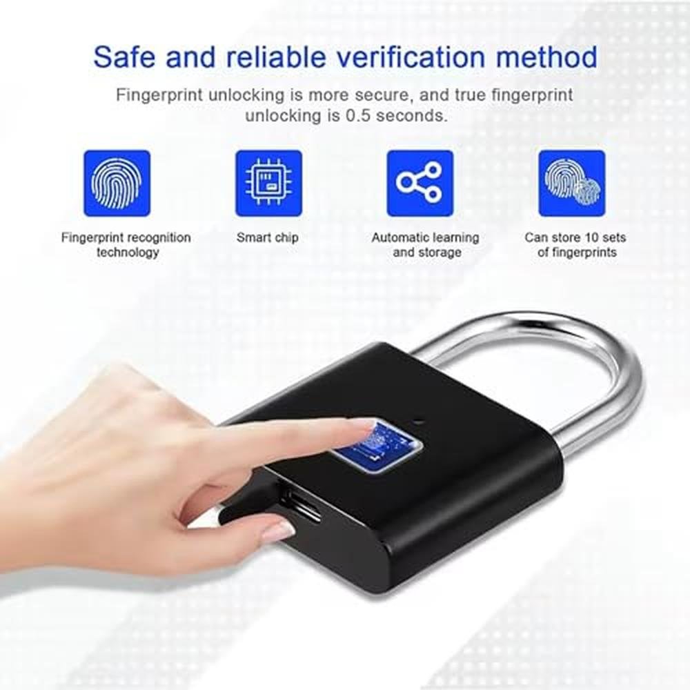 Premium Grade HIFAM Fingerprint Padlock – Packaging