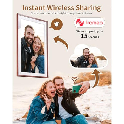Digital Frame: FRAMEO 15.6 Inch 32GB WiFi Large Digital – Side View