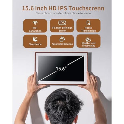 Digital Frame: FRAMEO 15.6 Inch 32GB WiFi Large Digital – Close-up Detail