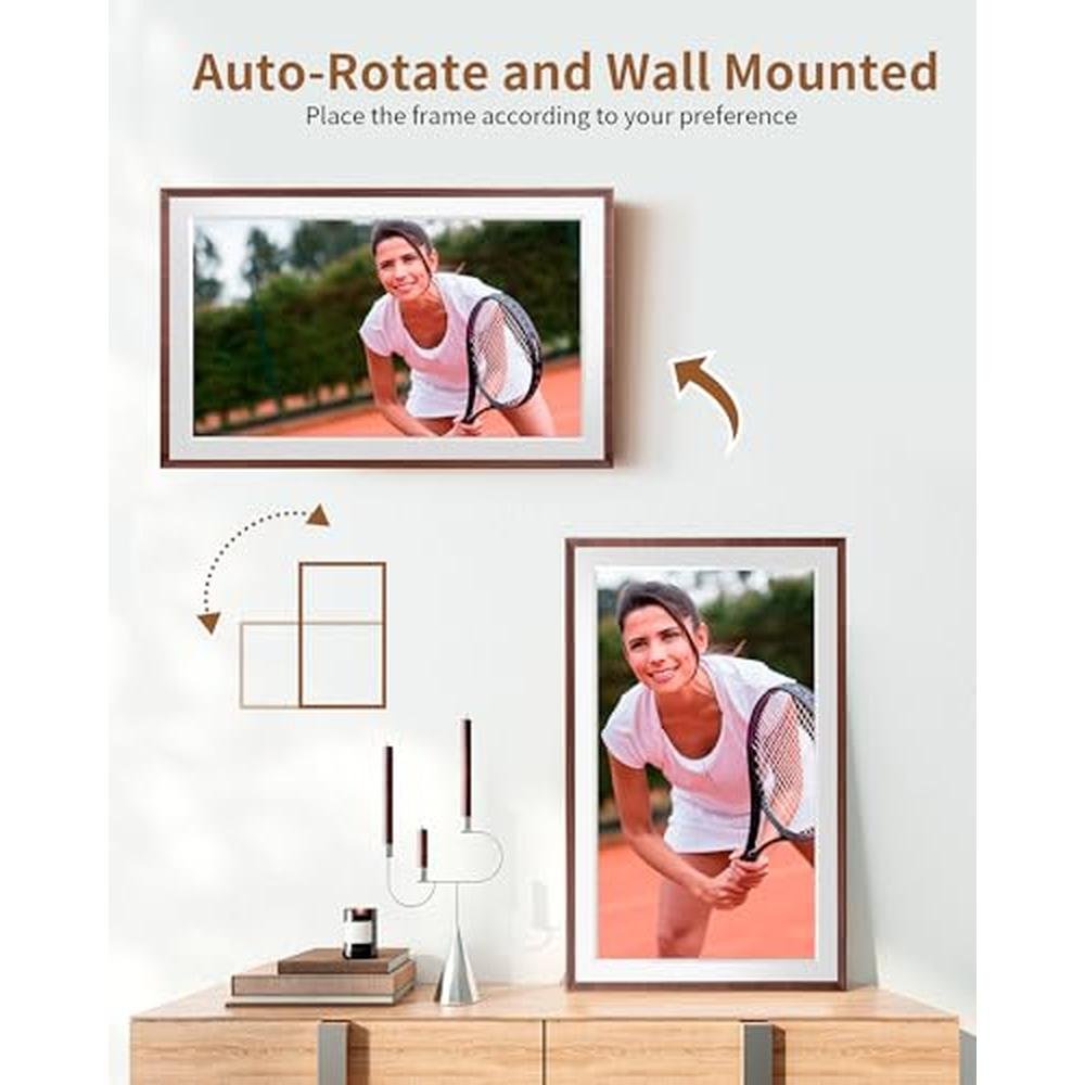 Digital Frame: FRAMEO 15.6 Inch 32GB WiFi Large Digital – In Use