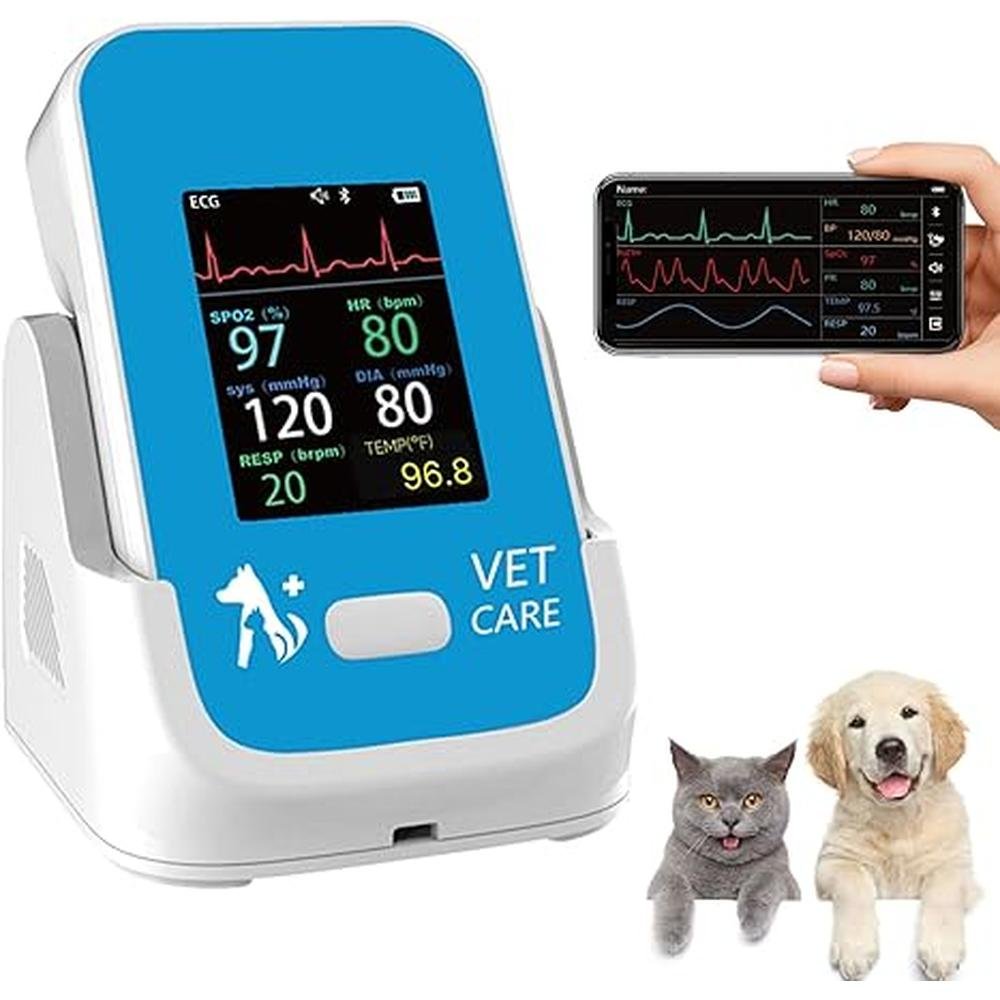 Veterinary Monitor: Pepultech CMS8000VET 6-Parameter – Front View