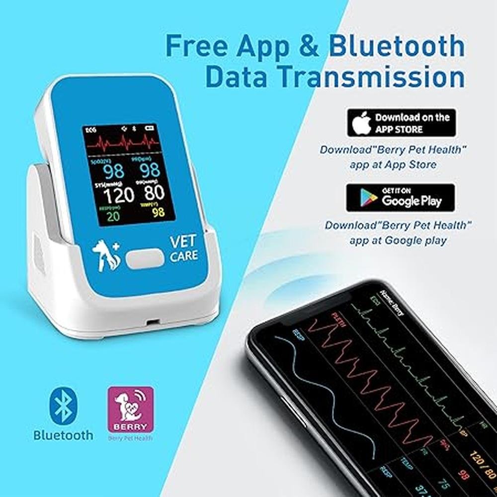 Veterinary Monitor: Pepultech CMS8000VET 6-Parameter – In Use