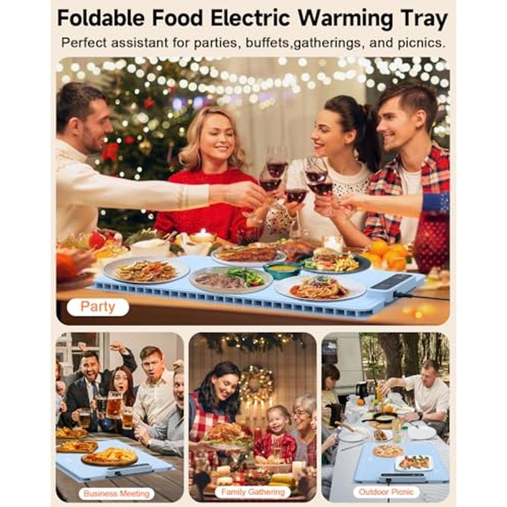 Food Warming: YIDOO Premium Electric Warming Tray – Side View