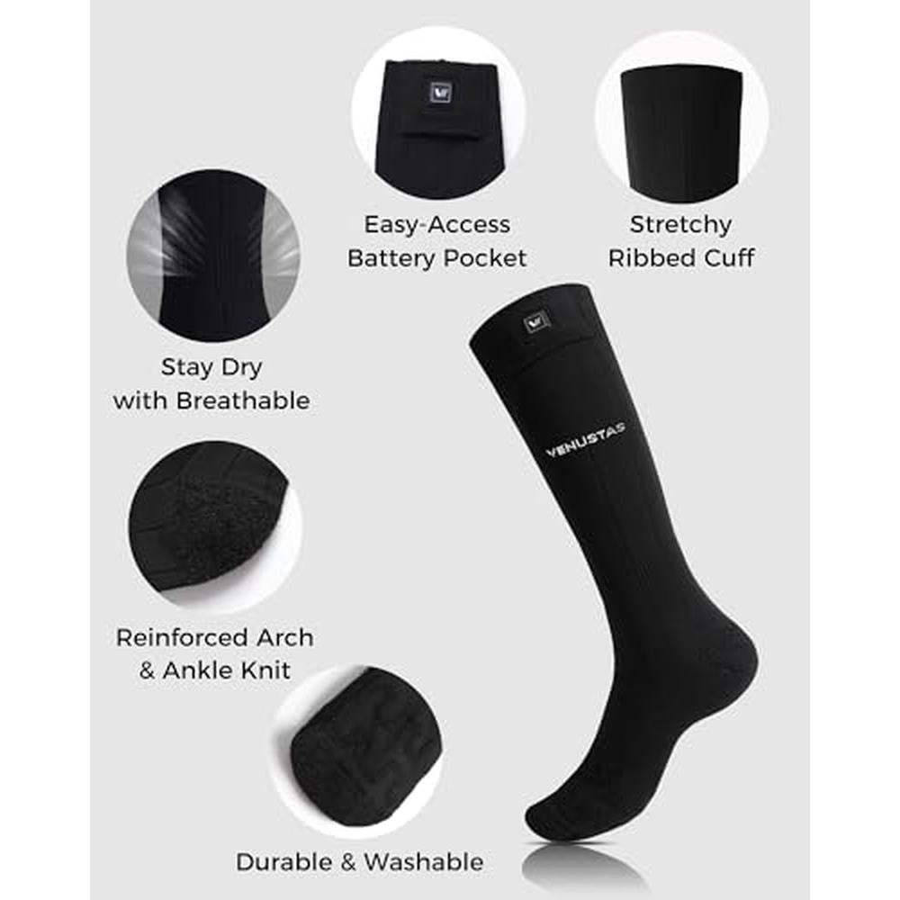 High-Performance Heated Socks for Men and Women – In Use