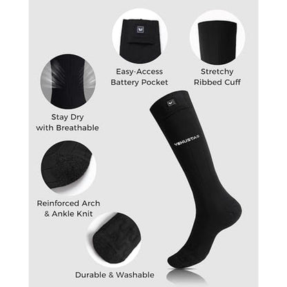 High-Performance Heated Socks for Men and Women – In Use