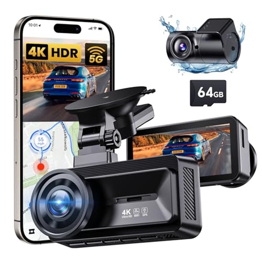Dash Cam Front Rear 4K 1080P: COOLCRAZY N8 – Front View