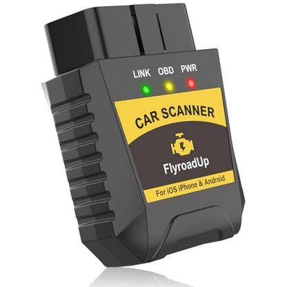 FlyroadUp OBD2 Scanner Bluetooth for iPhone iOS Android – Front View