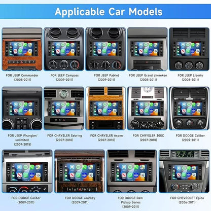 8 Core 4G+64G for Jeep Wrangler Radio 2007-2018 Chrysler – Close-up Detail