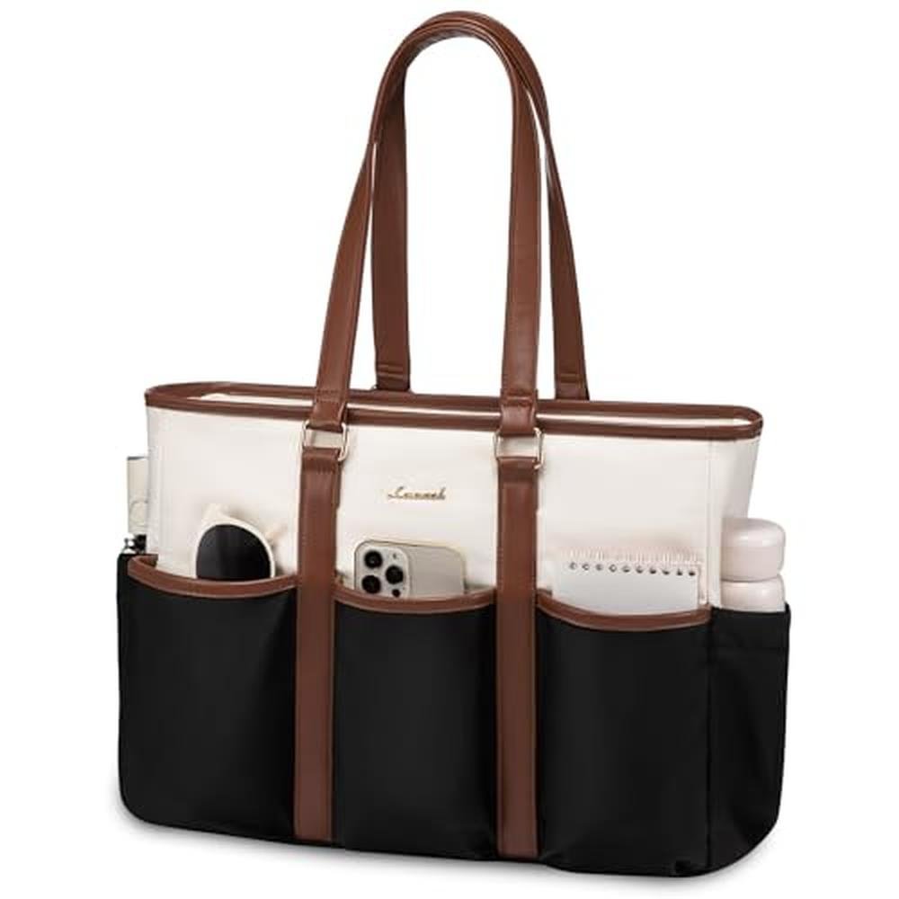 LOVEVOOK Women's Work Tote: LOVEVOOK Laptop Tote Bag 17 – Front View