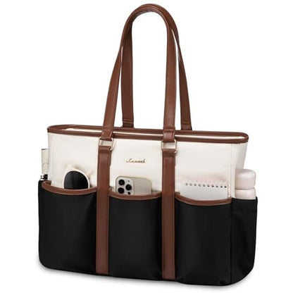 LOVEVOOK Women's Work Tote: LOVEVOOK Laptop Tote Bag 17 – Front View