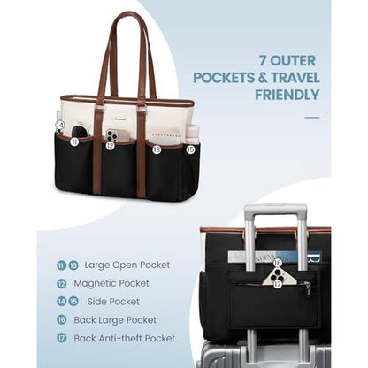LOVEVOOK Women's Work Tote: LOVEVOOK Laptop Tote Bag 17 – In Use