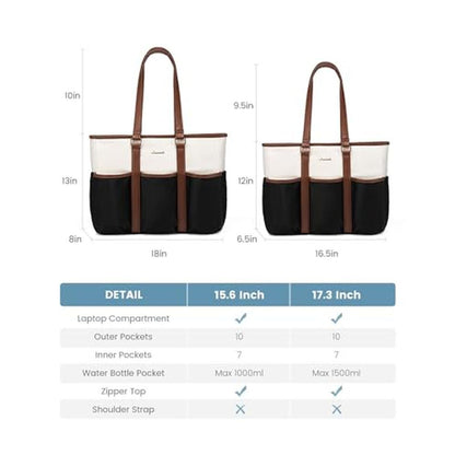 LOVEVOOK Women's Work Tote: LOVEVOOK Laptop Tote Bag 17 – Packaging