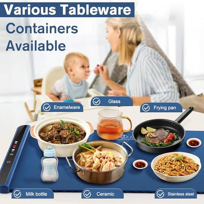 Food Warming: Electric Warming Mat for Kitchen – In Use