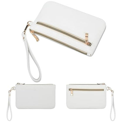 Purse Likkie: GM LIKKIE Wristlet Purse White PU Leather – Packaging